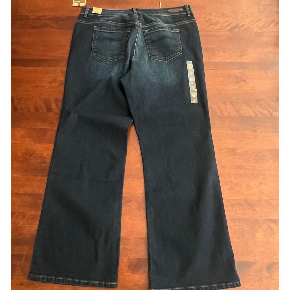 Ruff Hewn "Well Worn" Cotton Blend Stretch Classic Boot Cut Jeans 16W - Picture 4 of 9